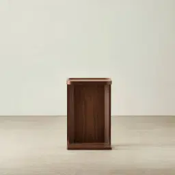 Capri Smoky Walnut Veneer Side Table