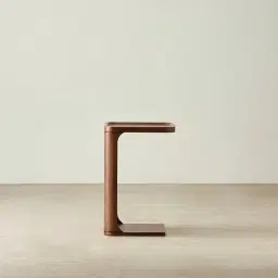 Capri Smoky Walnut Veneer Side Table