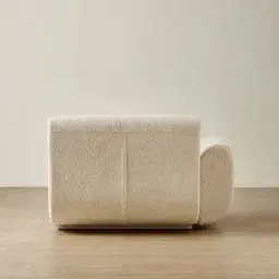 Vero Dusty Beige Fabric Modular Sofa - Left Arm