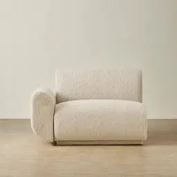 Vero Dusty Beige Fabric Modular Sofa - Left Arm