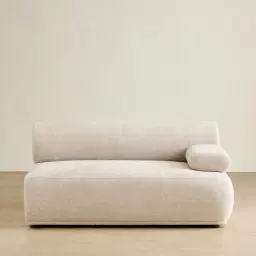 Pebbla Tuscan Sand Fabric Right Arm Module - Wide