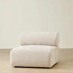 Pebbla Tuscan Sand Fabric Armless Module