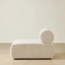 Pebbla Tuscan Sand Fabric Armless Module