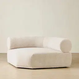 Pebbla Tuscan Sand Fabric Wedge Corner Module