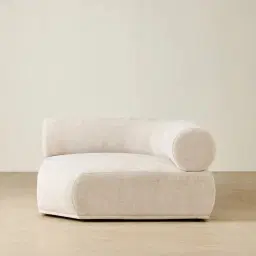 Pebbla Tuscan Sand Fabric Wedge Corner Module