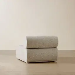 Pebbla Slate Grey Fabric Armless Module