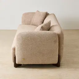 Celia Antelope 2-Seater Woven Fabric Sofa