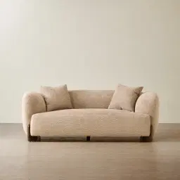 Celia Antelope 2-Seater Woven Fabric Sofa