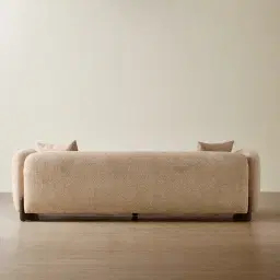 Celia Antelope 3-Seater Woven Fabric Sofa