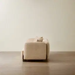 Celia Antelope 3-Seater Woven Fabric Sofa