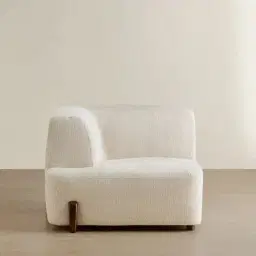 Calma Fusion Grey Fabric Left Arm Module