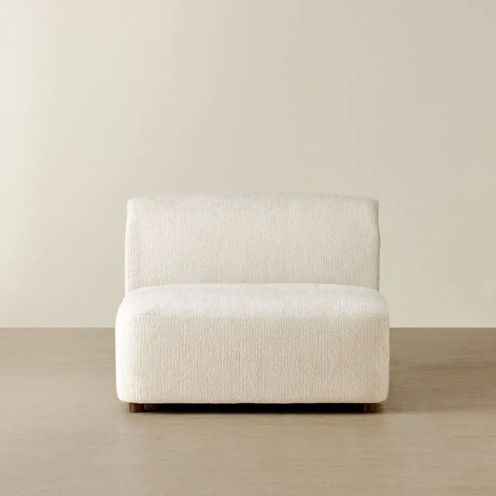 Calma Fusion Grey Fabric Modular Sofa - Armless