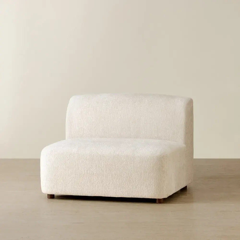 Calma Fusion Grey Fabric Modular Sofa - Armless