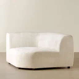 Calma Fusion Grey Fabric Wedge Corner Module