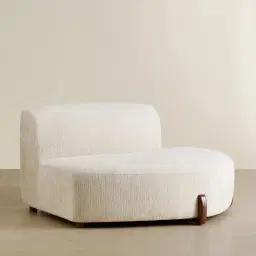 Calma Fusion Grey Fabric Right Cuddler Module