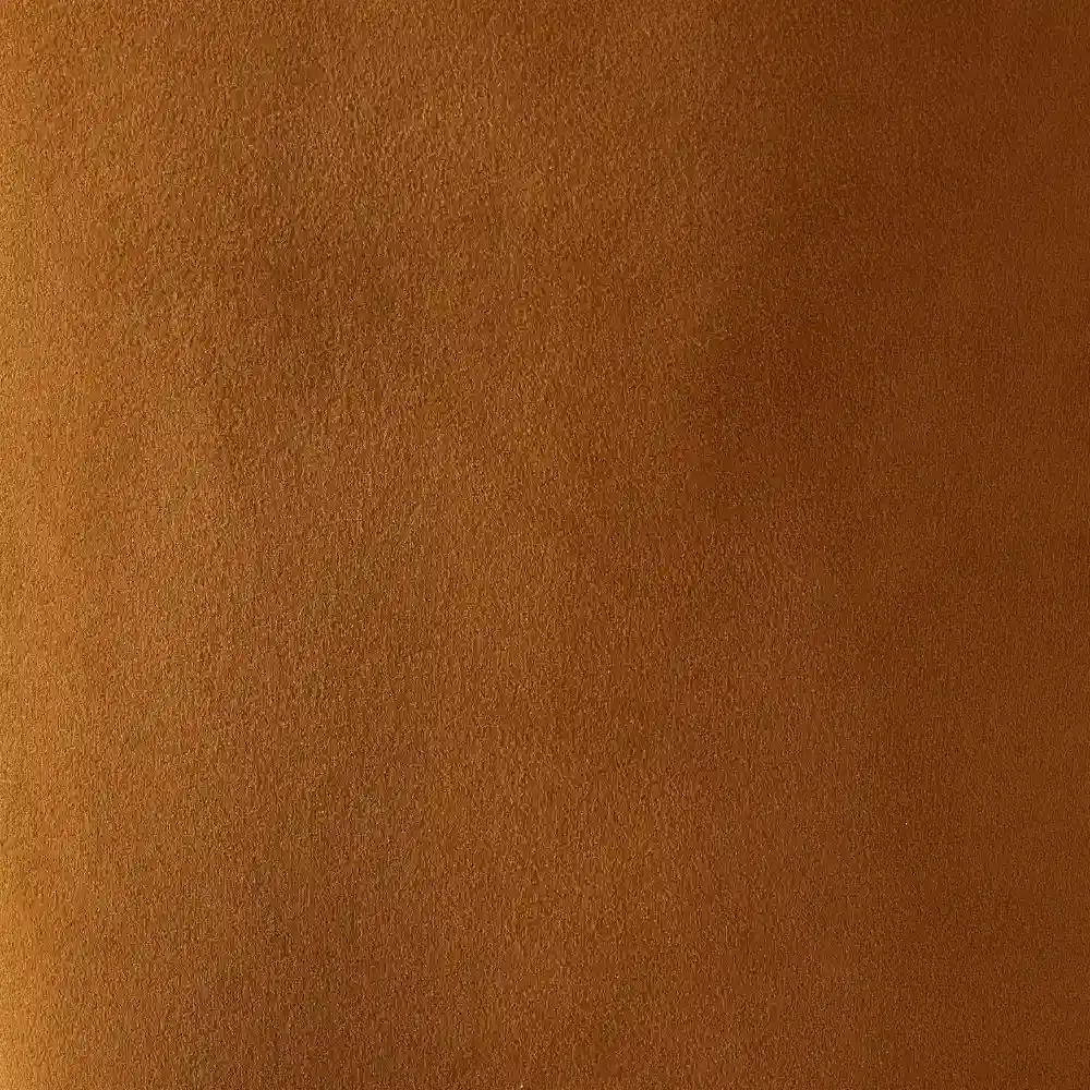 Estelle Velvet Mustard Velveteen Fabric Ottoman