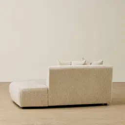 Evo Dusty Beige Fabric Sofa - 2 Seater Right Sofa