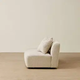 Evo Dusty Beige Fabric Sofa - 2 Seater Left Sofa