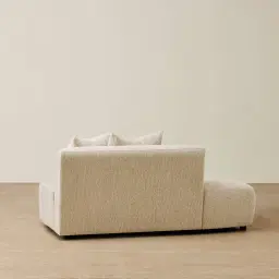 Evo Dusty Beige Fabric Sofa - 2 Seater Left Sofa