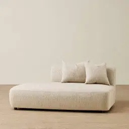 Evo Dusty Beige Fabric Sofa - 2 Seater Left Sofa