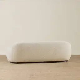 Serena Dusty Beige Fabric 3 Seater Sofa