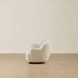 Serena Dusty Beige Fabric 3 Seater Sofa