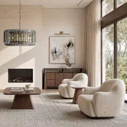 Serena Dusty Beige Fabric Occasional Chair