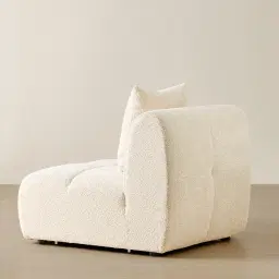 Amity Stone Cream Woven Fabric Armless Module