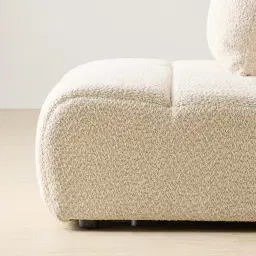 Amity Stone Cream Woven Fabric Armless Module