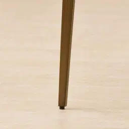 Milana Copper Brown Velveteen Dining Chair - Brushed Bronze Legs