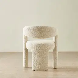 Lyra Stone Cream Woven Fabric Dining Chair