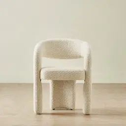 Lyra Stone Cream Woven Fabric Dining Chair