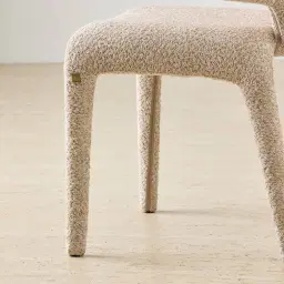 Debra Mid Beige Woven Fabric Dining Chair