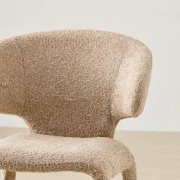 Debra Antelope Woven Fabric Dining Chair