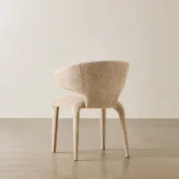 Debra Antelope Woven Fabric Dining Chair