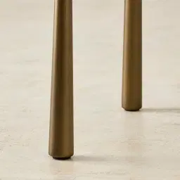 Maris Royal Cream Fabric Dining Chair - Brushed Bronze Legs