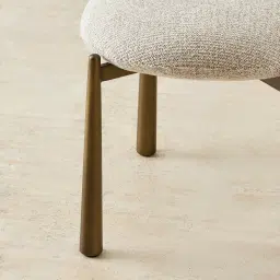 Maris Royal Cream Fabric Dining Chair - Brushed Bronze Legs