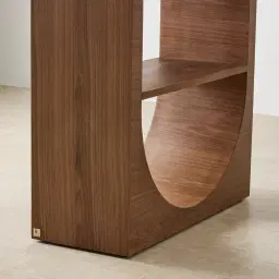 Costanza Mocha Walnut Wooden Bookshelf