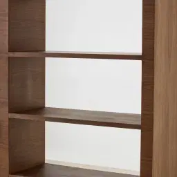 Costanza Mocha Walnut Wooden Bookshelf