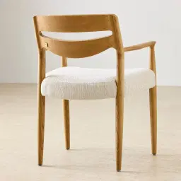 Gloria Fusion Grey Fabric Dining Chair - Light Ash Legs