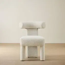 Wisteria Stone White Fabric Dining Chair