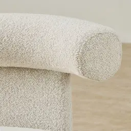 Wisteria Stone White Fabric Dining Chair