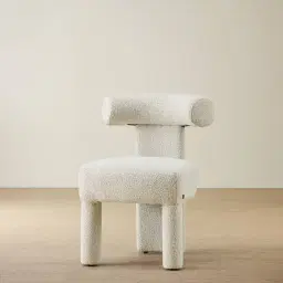 Wisteria Stone White Fabric Dining Chair