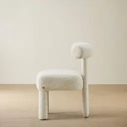 Wisteria Stone White Fabric Dining Chair