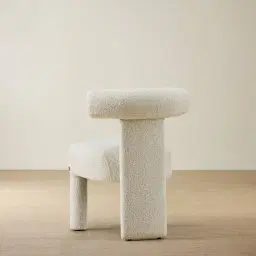 Wisteria Stone White Fabric Dining Chair
