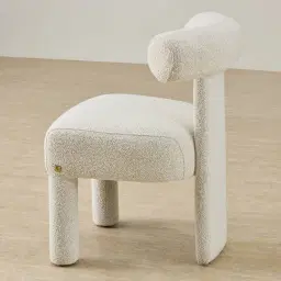 Wisteria Stone White Fabric Dining Chair