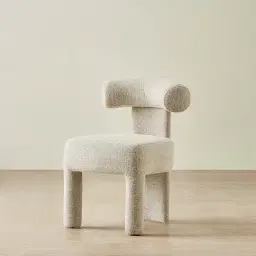Wisteria Stone White Fabric Dining Chair