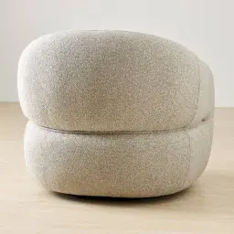 Devon Slate Grey Fabric Swivel Occasional Chair