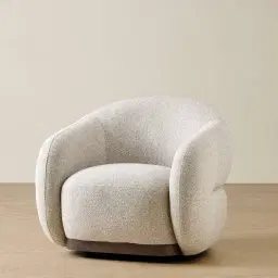 Devon Slate Grey Fabric Swivel Occasional Chair