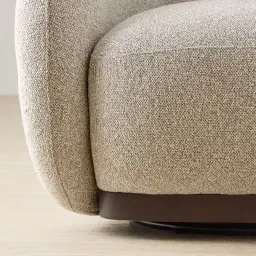 Devon Slate Grey Fabric Swivel Occasional Chair